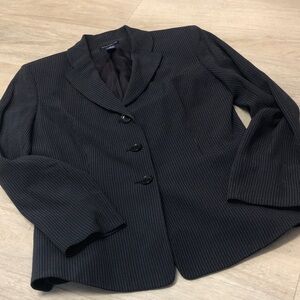 Ann Taylor Navy Pinstripe Women's Blazer